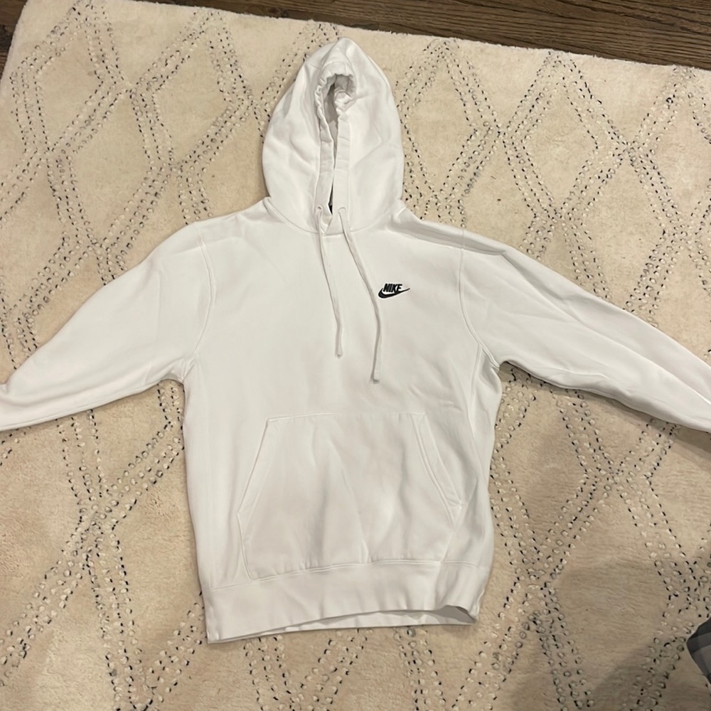 White Nike sweatshirt